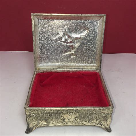 vintage metal japanese trinet box|japanese made metal trinket boxes.